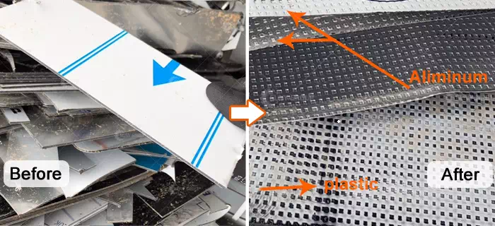 ACP before and after recycling