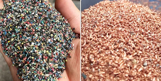 After scrap copper wire recycling