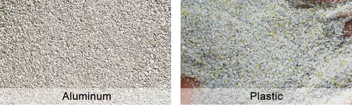 Pure Aluminum and Plastic Powder