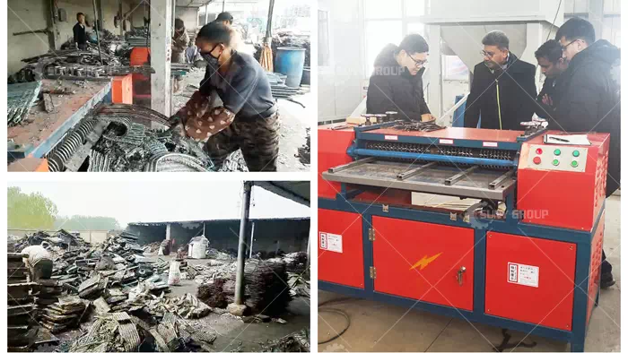 Aluminum Copper Waste Radiator Cutting Separating Machine