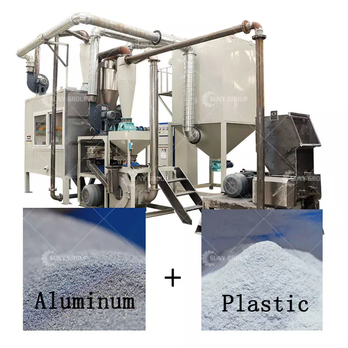 Aluminum plastic crushing and sorting equipment