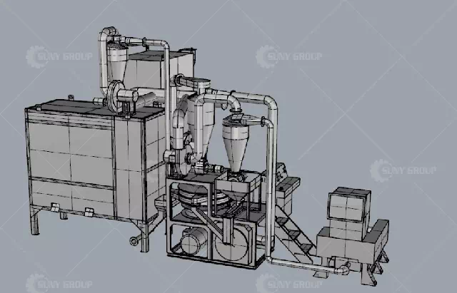 Aluminum-plastic separator structure