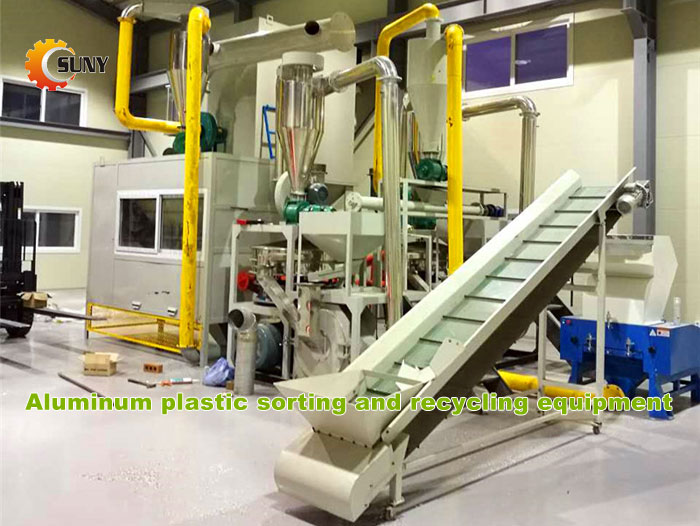 Aluminum plastic sorting and recycling