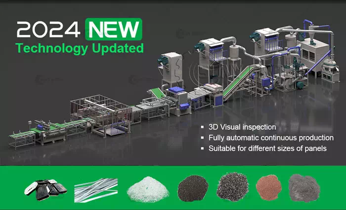 Automated Solar Panel Disassembly Equipment Line