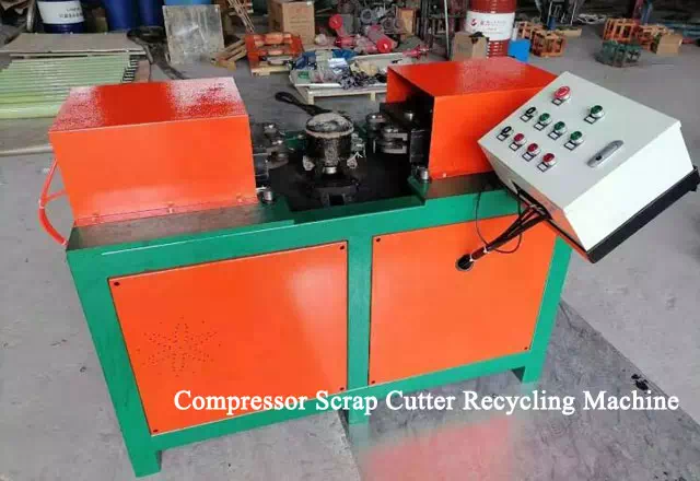 AC Fridge Compressor Scrap Cutter Recycling Machine