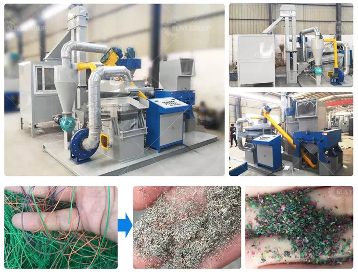 Fine copper wire granulating equipment