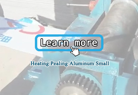 Heating Pealing Aluminum Small ACP board recycling machine