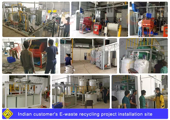 Indian customer E-waste recycling project