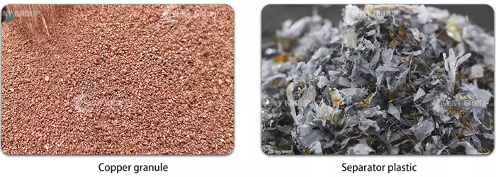 copper granule plastic