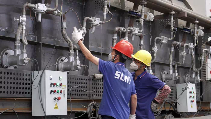 Lithium Battery Recycling Machine Manufacturing Workshop