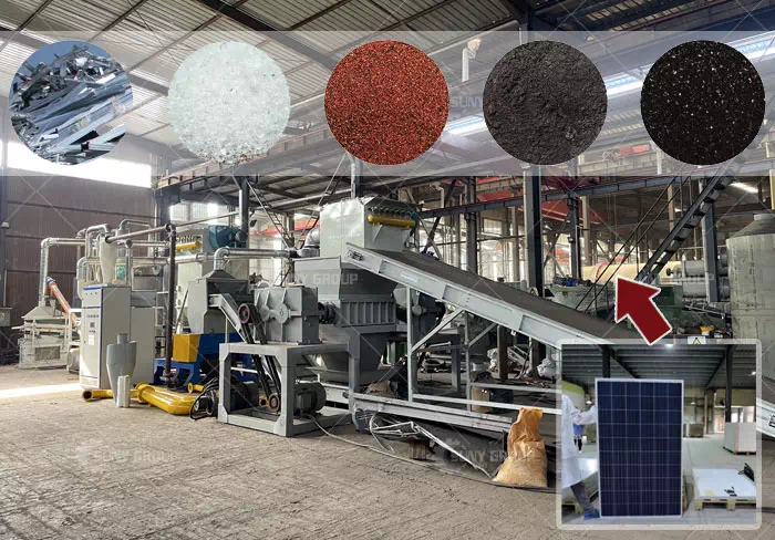 Machine Equipment For Recycling Solar Panels