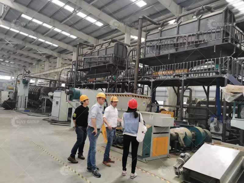 Netherlands customers visit and order Lithium battery recycling line