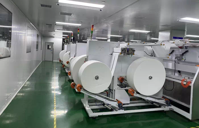 Non-woven Wipes Production Equipment Customer Site