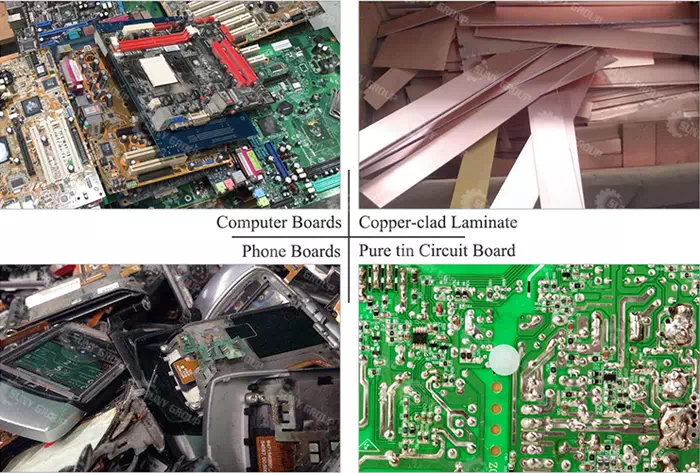 Circuit Board Recycling Line Raw Materials