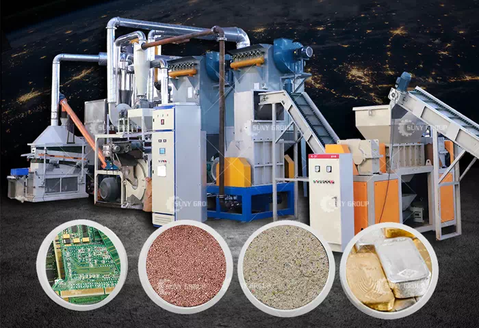 PCB laminate recycling machine