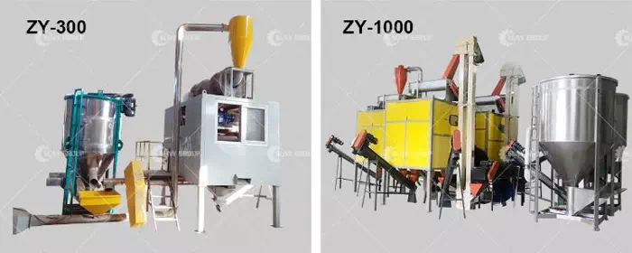 Different models of plastic sorting equipment