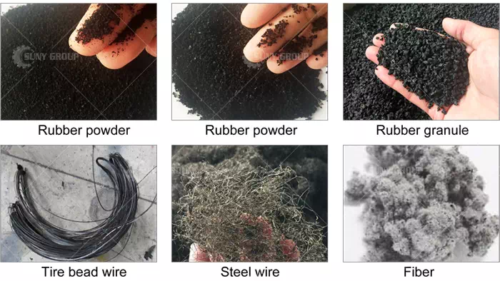 Products After Tire Recycling