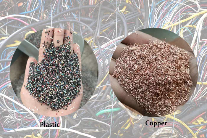 Scrap copper wire recycling