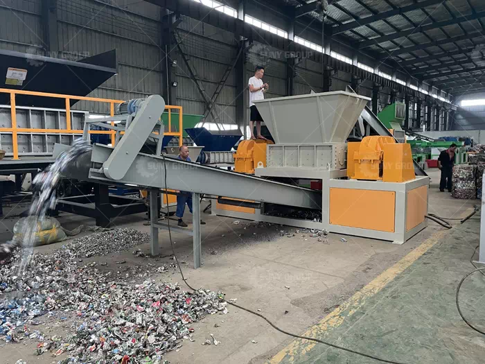 Scrap metal shredding