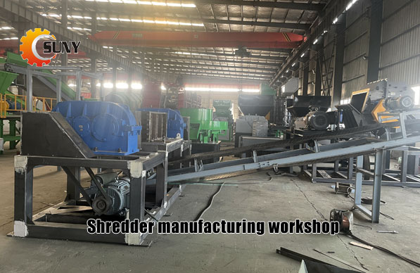 Shredder manufacturing workshop