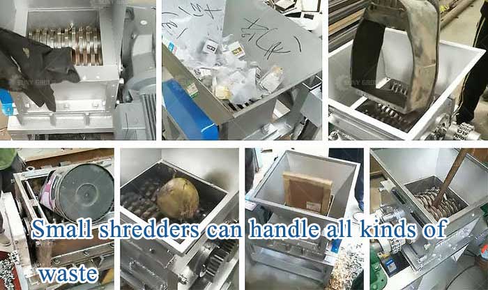 Small shredders can handle all kinds of waste