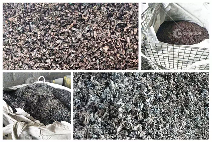 Sorted copper and aluminum for recycling
