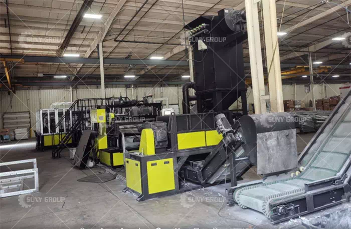 US photovoltaic panel recycling equipment customer Plant