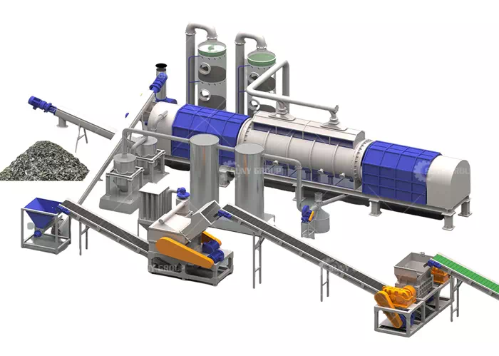 System for Producing Aluminum Briquettes from Shredded Beverage Cans