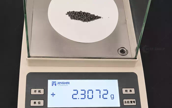 Approximately 2.3072 grams of silver can be extracted from 1 kilogram of silicon powder