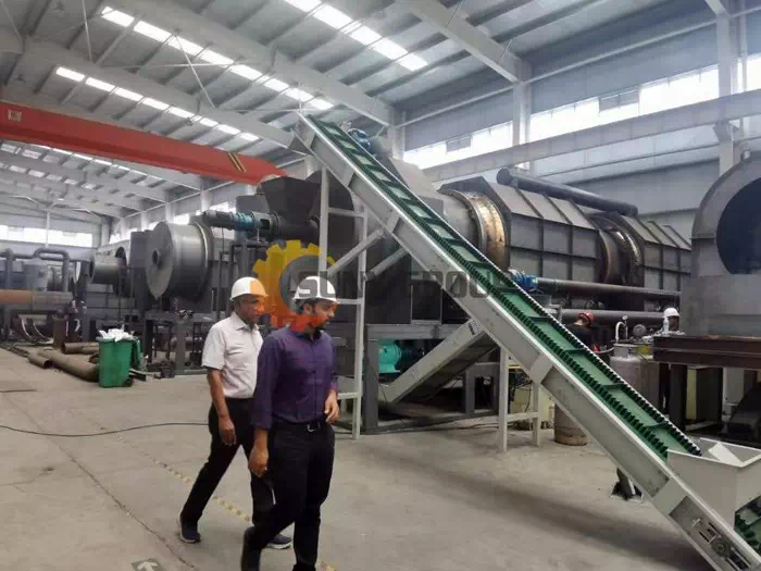 Indian customers carbonization furnace