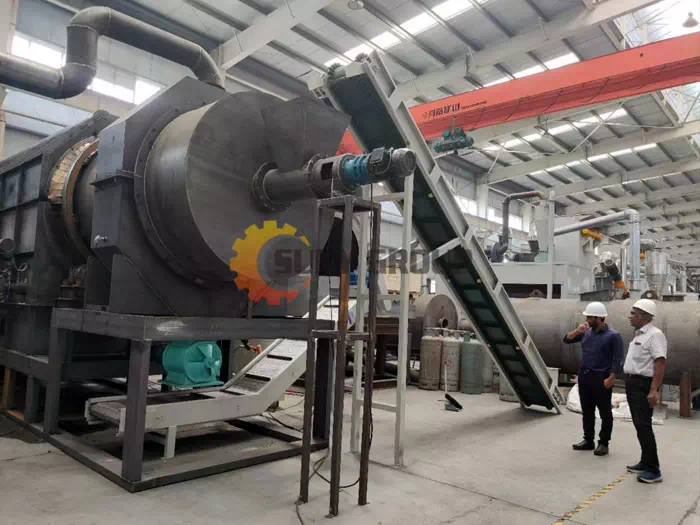 Indian customers carbonization furnace