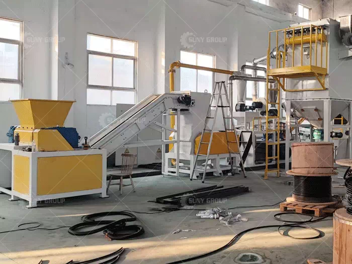 Electronics Waste Circuit Board Recycling Line Customer Site