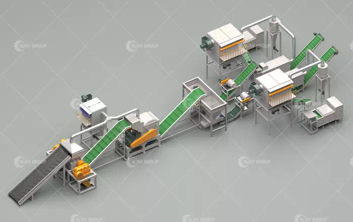 Fully Automatic Radiator Crushing and Separation Machine
