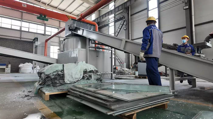 Glass Cullet Sorting Line for Laminated Glass Recycling Glass Cullet Sorting Line for Laminated Glass Recycling