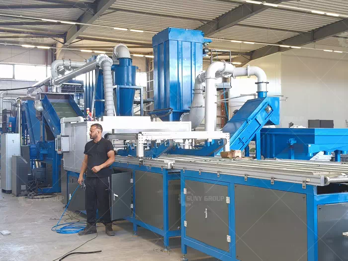 Greek PV Panel Recycling Plant Customer Site
