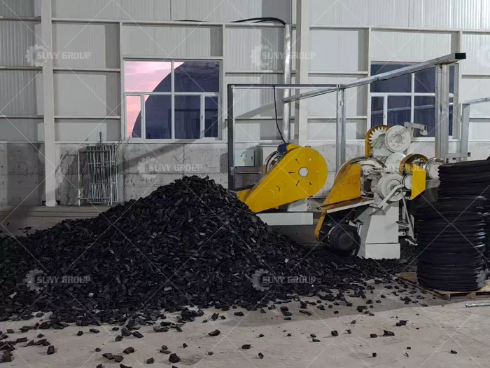 Inner Mongolia Waste Tire Recycling Equipment Customer Site
Inner Mongolia Waste Tire Recycling Equipment Customer Site