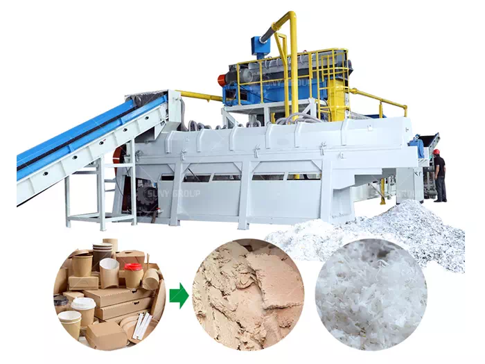 Kraft Paper Waste Recycling Machine for Paper-Plastic Separation Kraft Paper Waste Recycling Machine for Paper-Plastic Separation