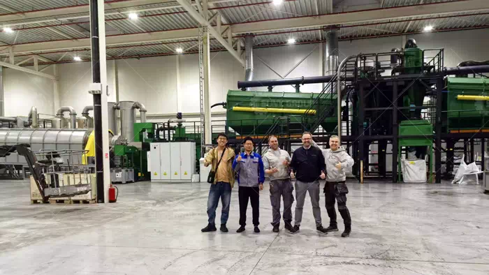 Lithium Battery Recycling Machines Site — Belgian Client