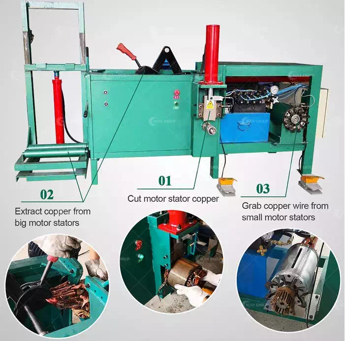 Motor Cutting and Copper Extracting Machine