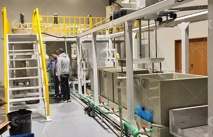 New Zealand Customer's Precious Metal Recycling Line Site