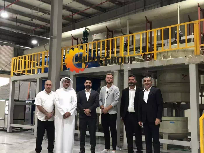 Full sets of pcb recycling machine finished installation in Qatar