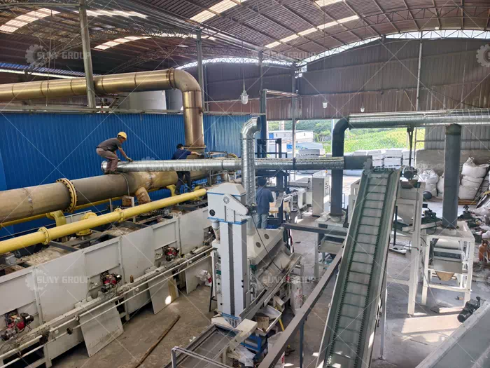 Photovoltaic Panel Recycling Equipment Customer Site