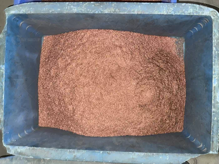 Separated Copper Particles