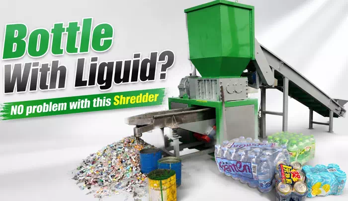 Shredders with Liquid-Phase Separation Systems
