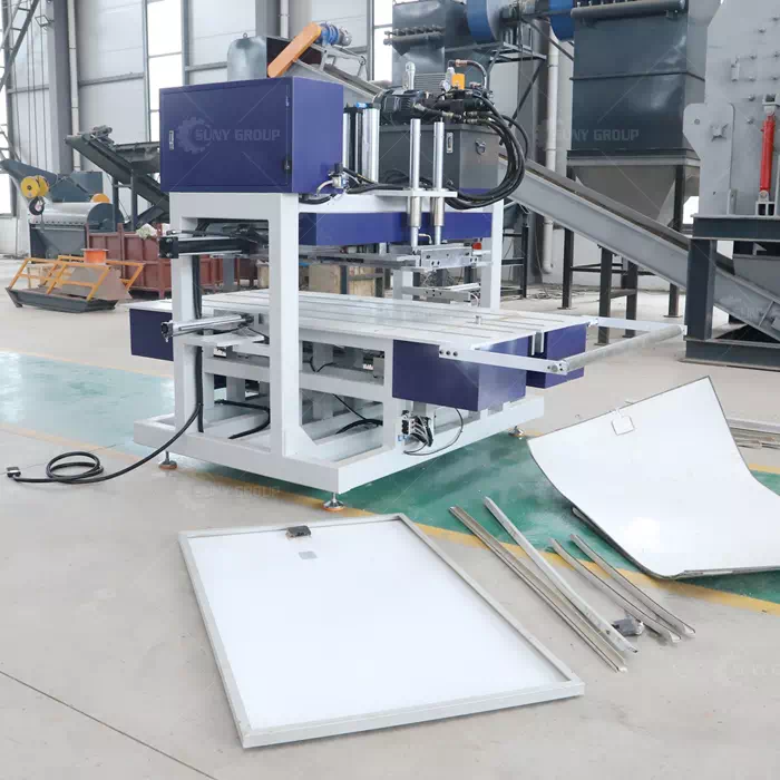 Solar Panel Frame Removal Machine for Small-scale Recycling Lines