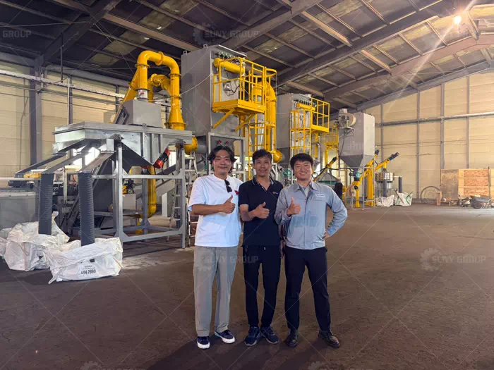 Solar Panel Recycling Line Successfully ···