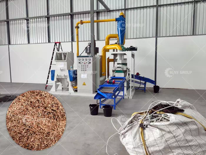 Thailand Cable Wire Recycling Machine Site