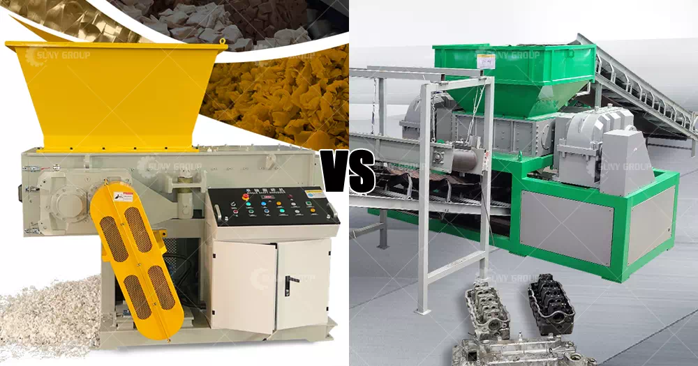 The Difference between a Plastic Shredder and a Metal Shredder