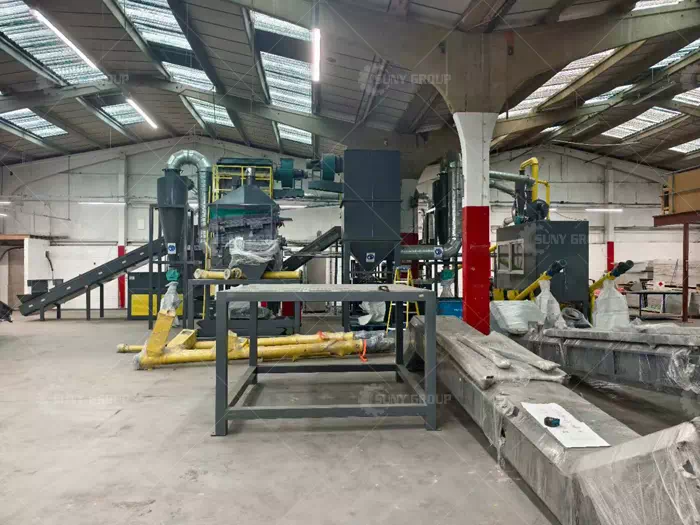 Photovoltaic Panel Recycling Production Line Site of British Customers
