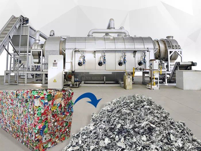 Used Beverage Can Recycling Line for Aluminum Recovery Used Beverage Can Recycling Line for Aluminum Recovery